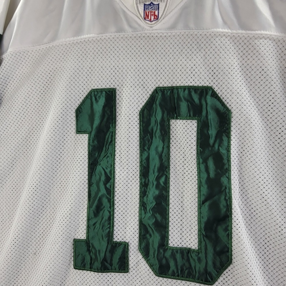 Vintage Reebok New York Jets Jersey White Green Mens 2XL Chad Pennington #10 NFL - Picture 4 of 13